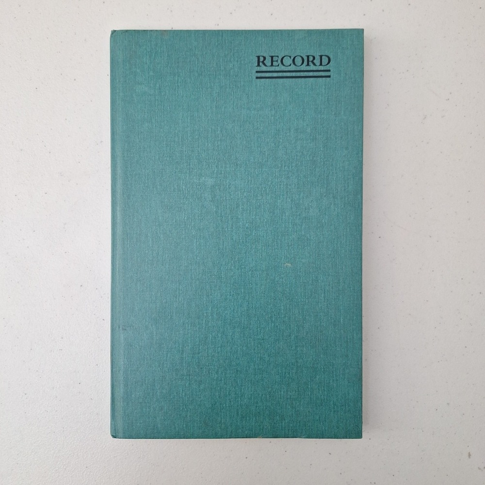 Vintage National Brand Account Record Book 160 ph Ruled 12.25 X 8.75 USA See Des